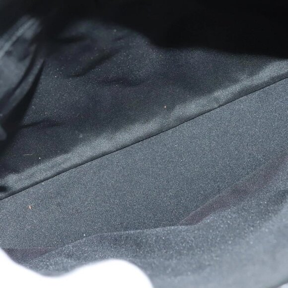 GUCCI GG Canvas Bamboo Hand Bag Nylon Black Silver Auth - Picture 12 of 16